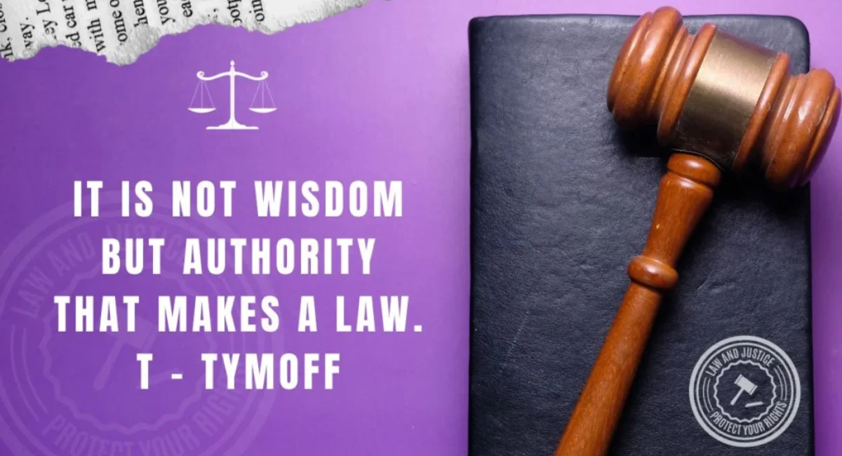 This image shown in It Is Not Wisdom but Authority That Makes a Law .T- Tymoff Perspective